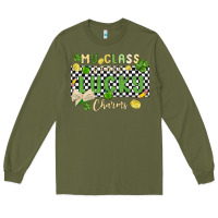 Army Green my class is full of lucky charms Long Sleeve Tee - MaliasSmallBusiness