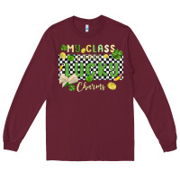 Burgundy my class is full of lucky charms Long Sleeve Tee - MaliasSmallBusiness