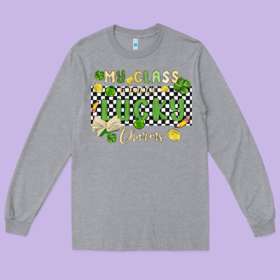 My Class Is Full Of Lucky Charms Long Sleeve Tee Designed By Maliassmallbusiness