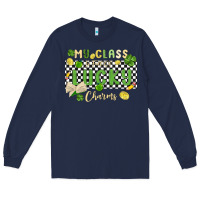 Navy my class is full of lucky charms Long Sleeve Tee - MaliasSmallBusiness