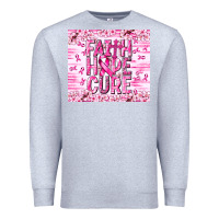 Heather Grey Faith hope cure Cancer Premium Sweatshirt - NancyCooperArtShop