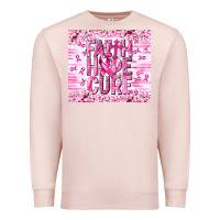 Pale Pink Faith hope cure Cancer Premium Sweatshirt - NancyCooperArtShop