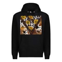 Black western sunflowers and cowhide tumbler tbs Premium Hoodie - TumblerDesignByShophia