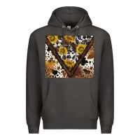 Smoke western sunflowers and cowhide tumbler tbs Premium Hoodie - TumblerDesignByShophia