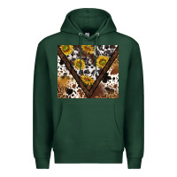 Sports Green western sunflowers and cowhide tumbler tbs Premium Hoodie - TumblerDesignByShophia