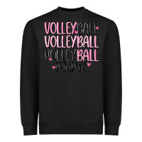 Black volleyball mama Heavyweight Sweatshirt - MaliasSmallBusiness