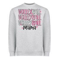 Heather Grey volleyball mama Heavyweight Sweatshirt - MaliasSmallBusiness