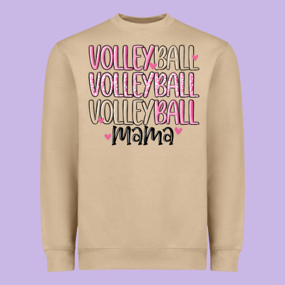Volleyball Mama Heavyweight Sweatshirt Designed By Maliassmallbusiness