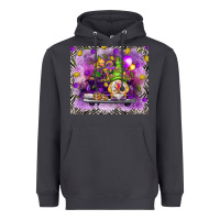 Smoke Mardi Gras gnome on the truck Heavyweight Hoodie - NancyCooperArtShop