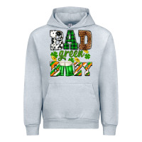 Heather Grey St. Patrick's Bad green boozy Urban Hoodie - OliviaCreatesArt