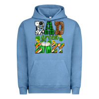 Pigment Pebble Blue St. Patrick's Bad green boozy Urban Hoodie - OliviaCreatesArt
