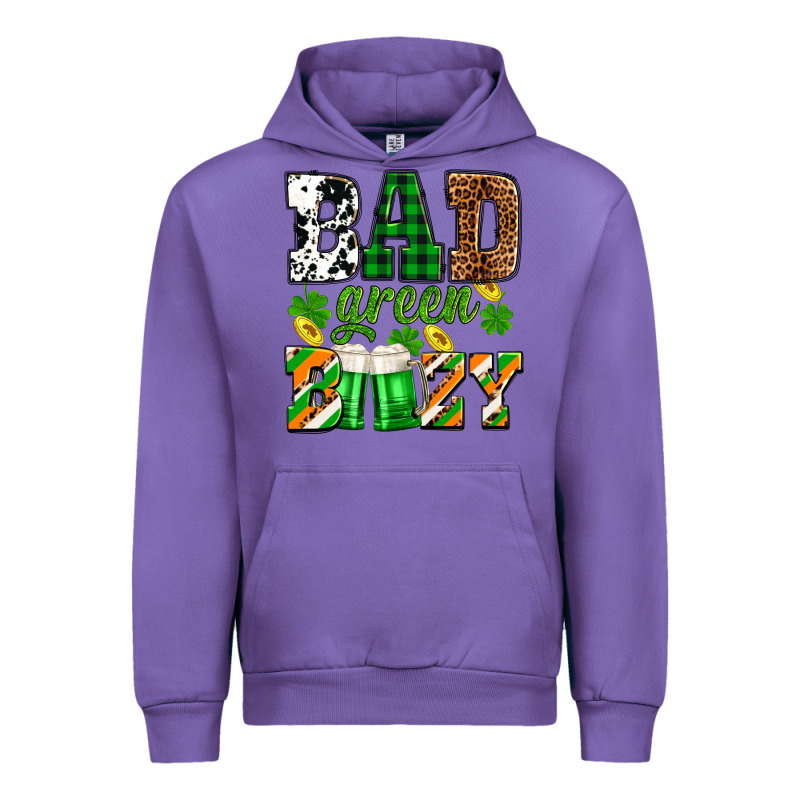 St. Patrick's Bad Green Boozy Urban Hoodie by OliviaCreatesArt | Teevron