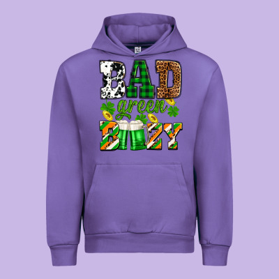 St. Patrick's Bad Green Boozy Urban Hoodie Designed By Oliviacreatesart