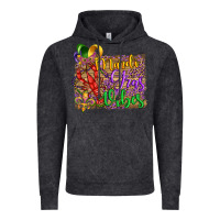 Vintage Black mardi gras vibes crawfish mask and fleur de lis Vintage Hoodie - Artiststas