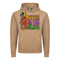 Vintage Coffee mardi gras vibes crawfish mask and fleur de lis Vintage Hoodie - Artiststas