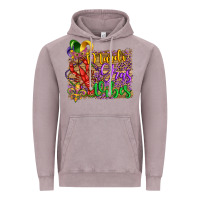 Vintage Zinc mardi gras vibes crawfish mask and fleur de lis Vintage Hoodie - Artiststas