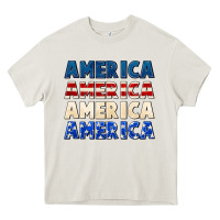 Cream America 4th of July Heavy Core Tee - CowGirlArtShop