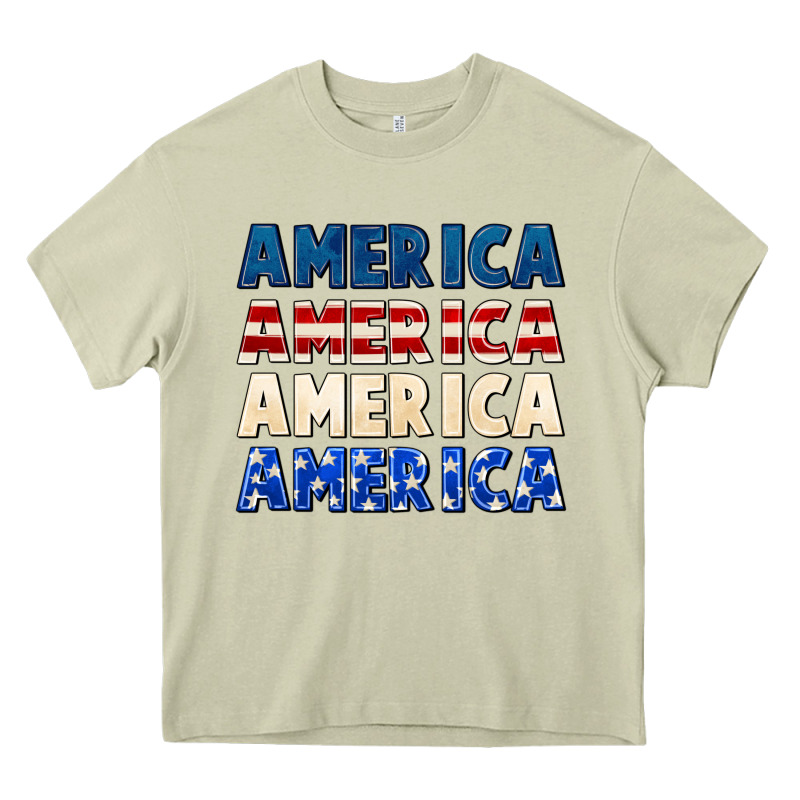 America 4th Of July Heavy Core Tee by CowGirlArtShop | Teevron