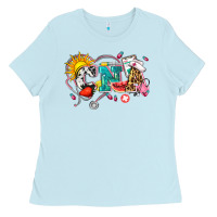 Baby Blue summer cna Ladies Tee - Zillion Design Studio