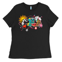 Black summer cna Ladies Tee - Zillion Design Studio