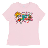 Bubblegum Pink summer cna Ladies Tee - Zillion Design Studio