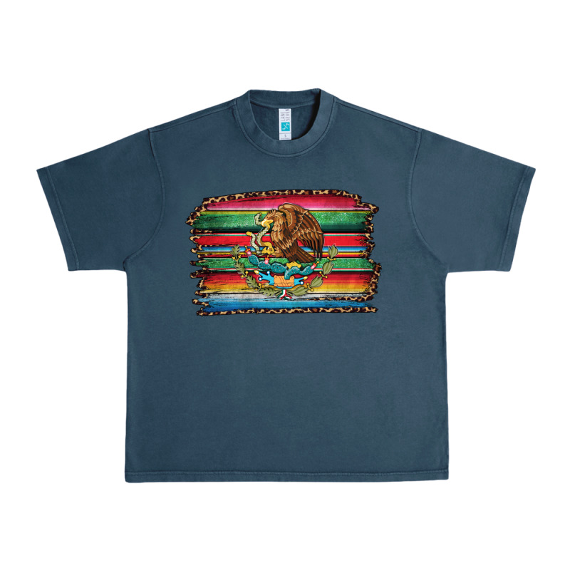 Serape Leopard Mexican Flag Urban Heavy Tee by Jasminsmagicworld | Teevron