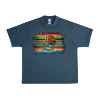 Midnight Navy serape leopard mexican flag Urban Heavy Tee - Jasminsmagicworld