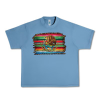 Pebble Blue serape leopard mexican flag Urban Heavy Tee - Jasminsmagicworld