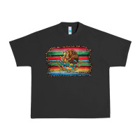 Pigment Black serape leopard mexican flag Urban Heavy Tee - Jasminsmagicworld
