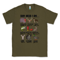 Army Green god says i am hunting Classic Tee - MaliasSmallBusiness