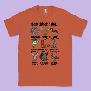 God Says I Am Hunting Classic Tee Designed By Maliassmallbusiness