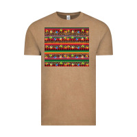 Vintage Coffee Christmas lights serape Vintage Tee - BarkalooDesign