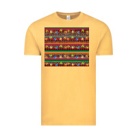 Vintage Mustard Christmas lights serape Vintage Tee - BarkalooDesign