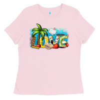 Bubblegum Pink love summer teacher Ladies Tee - Zillion Design Studio