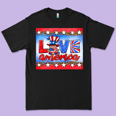 Love America Gnome Premium Tee Designed By Hra Design Shop