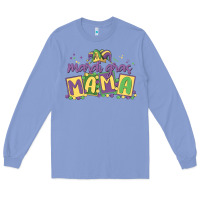 Colony Blue mardi gras mama Long Sleeve Tee - MaliasSmallBusiness
