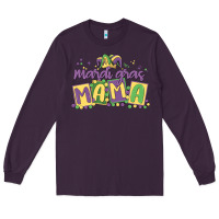 Plum mardi gras mama Long Sleeve Tee - MaliasSmallBusiness