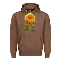 Chestnut Gummy Bear Sunflower Zipper Hoodie - LillyAllenDesigns