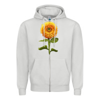 Dove Grey Gummy Bear Sunflower Zipper Hoodie - LillyAllenDesigns