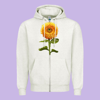 Gummy Bear Sunflower Zipper Hoodie Designed By Lillyallendesigns