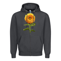 Smoke Gummy Bear Sunflower Zipper Hoodie - LillyAllenDesigns