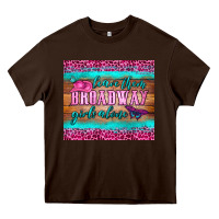 Chocolate Brown leave them broadway girls alone tumbler Heavy Core Tee - HRA Design Shop