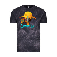 Cloud Black cowgirl western Vintage Tee - AdoDesignShop