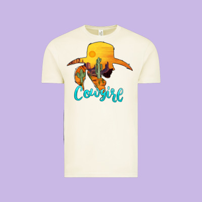 Cowgirl Western Vintage Tee Designed By Adodesignshop