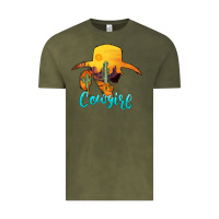 Vintage Olive cowgirl western Vintage Tee - AdoDesignShop