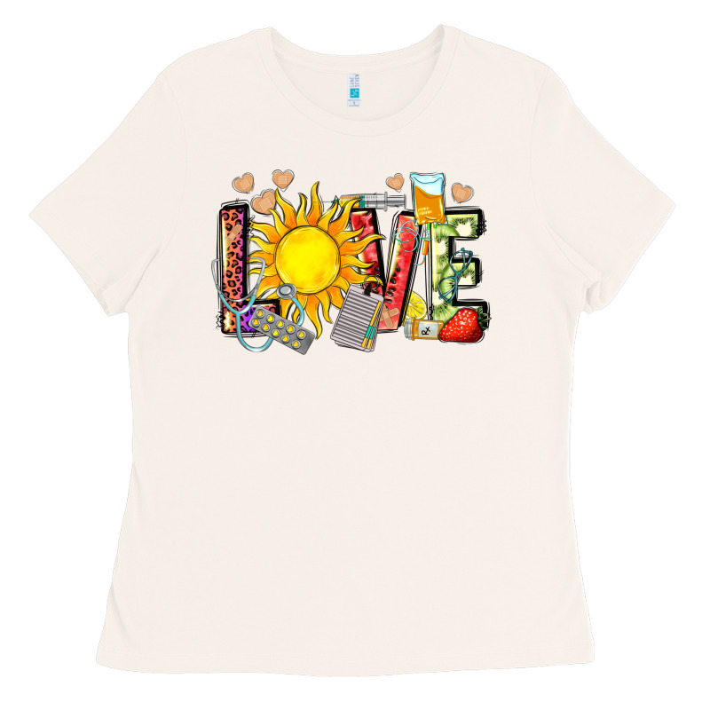 Love Summer Nurse Ladies Tee by Zillion Design Studio | Teevron