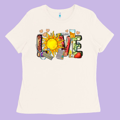 Love Summer Nurse Ladies Tee Designed By Zillion Design Studio