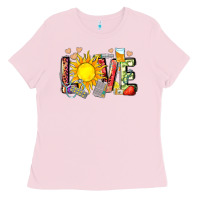 Bubblegum Pink love summer nurse Ladies Tee - Zillion Design Studio