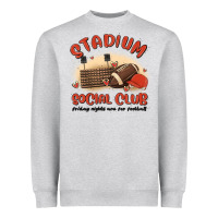 Heather Grey stadium social club football Heavyweight Sweatshirt - MaliasSmallBusiness