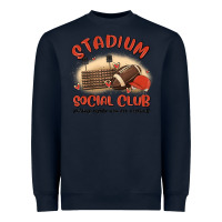 Navy stadium social club football Heavyweight Sweatshirt - MaliasSmallBusiness